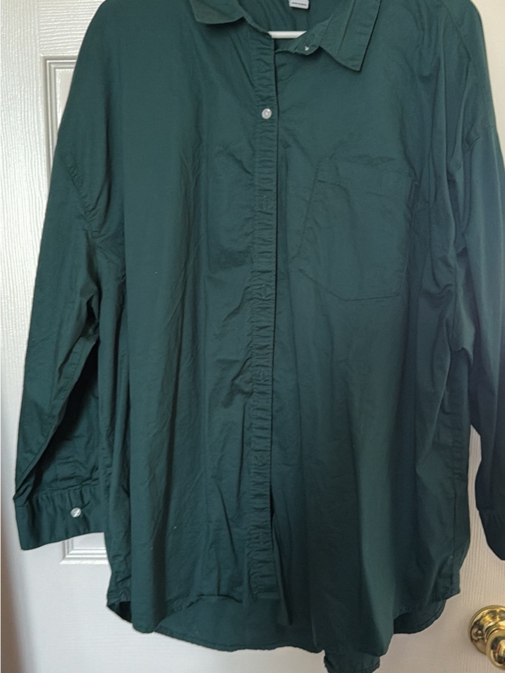 Old Navy Dark Teal Button-Up Shirt Jacket
